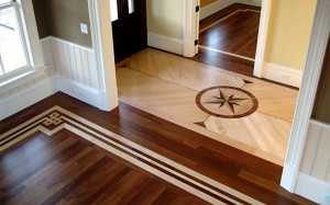Borders Medallions Installation, Pictures Of Hardwood Floors With Borders